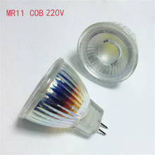 Lâmpada led dimerizável modelo mr11, refletor led de 5w, 7w, 9w, cc e 12v, mr11 cob, branco quente e frio, 220v 2024 - compre barato