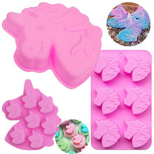 Unicorn Cake Pan Horse Head Bread Baking Tray Biscuits Dessert Cheesecake Muffin Jelly Candy Cookies Mold 2024 - buy cheap