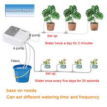 Dispositivo automático de irrigação de plantas, temporizador de irrigação inteligente com wi-fi, kit de rega automática com bomba única/dupla 2024 - compre barato