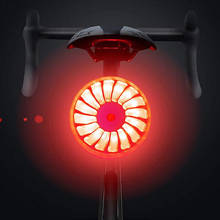 Luz trasera inteligente de inducción para bicicleta, accesorio de Linterna recargable con USB de advertencia para ciclismo 2024 - compra barato