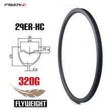 Flyweight 320g 29er XC tubeless MTB Carbon Rim 30mm x 25mm UD Matte Glossy marathon clincher mountain bicycle wheel 2024 - buy cheap