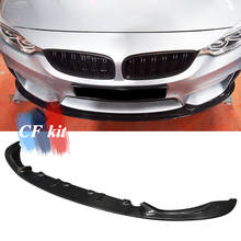 CF Kit  Front Bumper Lip Real Carbon Fiber For BMW F80 M3 F82 F83 M4 Front Lip Spoiler Car Styling 2024 - buy cheap