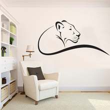 Lioness Wall Decals Lion Wall Art Stickers Animals Safari Predator Vinyl Sticker Home Decor Bedroom Wild Pet Murals P503 2024 - buy cheap