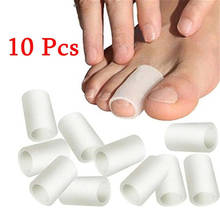 10 pçs novo separador de cuidados com os pés alívio da dor toe gel protetor milho almofada dedo manga tubos silicone bandagem 2024 - compre barato