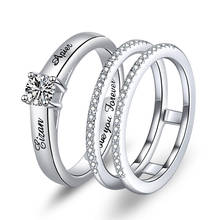 Женское кольцо на палец StrollGirl, 925 пробы, серебряное, индивидуальное ювелирное изделие с гравировкой 2024 - купить недорого