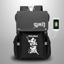 New Anime Demon Slayer: Kimetsu no Yaiba Backpack Cosplay Student  Kamado Tanjirou Schoolbags travel bags Oxford bags 2024 - buy cheap