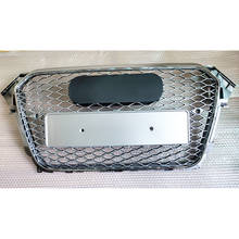 Para rs4 estilo frente esporte hex malha favo de mel capa grill prata para audi a4/s4 b8.5 2013-2016 acessórios de estilo do carro 2024 - compre barato