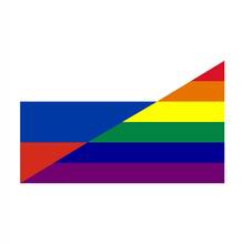 90x150cm Russian Gay Pride Flag 2024 - buy cheap