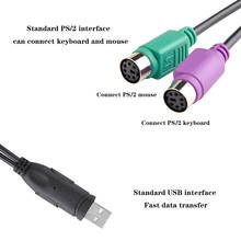 Cable de extensión Y divisor para teclado Y ratón, conector 2021 USB macho a 6 pines PS2 para PS/2, adaptador para escáner 2024 - compra barato