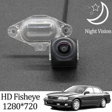 Owtosin-cámara de visión trasera para coche, accesorio de aparcamiento, ojo de pez, HD 1280x720, para Nissan Cefiro/maxima A32 1994 1995 1996 1997 1998 1999 2024 - compra barato