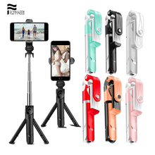 Fromhappy-mini tripé de selfie sem fio com bluetooth, para smartphones iphone, samsung, xiaomi, huawei, controle remoto 2024 - compre barato