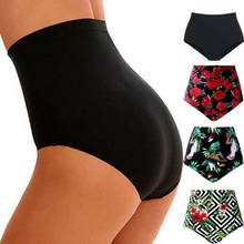 Women's High Waist Swimsuit Bikini Bottoms Tankini Bottom Swim Shorts Plus Size Floral Print Briefs 2024 - buy cheap