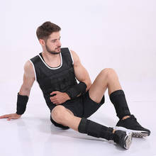 Chaleco de peso ajustable de 0-20Kg, para entrenamiento de fuerza en boxeo, gimnasio, Fitness, ejercicio, chaqueta para correr, con placa de acero 2024 - compra barato