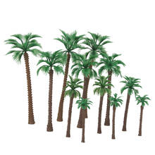 12pcs Model Palm Tree 6-14cm Train Railroad Architecture Diorama HO N Z Scale for DIY Crafts or Building Models 2024 - buy cheap