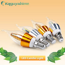 Kaguyahime Color Lamp LED E14 Candle Bulb 4W 6W Candle Light Colorful Lamp Aluminum 220V Spotlight E14 Bulb Warm Cold White 2022 - buy cheap