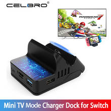 Mini Charger Dock for Nintendo Switch NS NX Adapter 4K HD TV Video Converter Game Console Charger Base Charging Station Holder 2024 - buy cheap