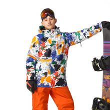 GSOU-traje de nieve para hombre, ropa para deportes al aire libre, snowboard, 10k, impermeable, a prueba de viento, transpirable, conjuntos de esquí, chaqueta + pantalón 2024 - compra barato