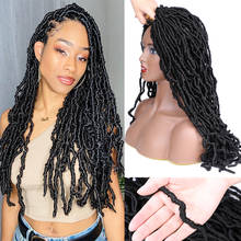Full Star Bobbi Boss Nu Locs 18" 20 Roots Faux Locs Synthetic Hair Crotchet Braids hair extensions Black Ombre Brown Bug Blonde 2024 - buy cheap