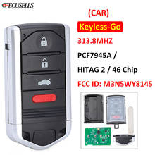 Keyless Go 4B Intelligent Remote Key 313.8MHz PCF7945A/HITAG 2/46 Chip for Acura TL 2009-2014 FCC: M3N5WY8145 HON66 Blade (CAR) 2024 - buy cheap