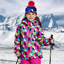 Kids Ski Jacket Windproof Waterproof Warm Fleece Jackets Boys Girls Winter Outdoor Hooded Clothes Skiing And Snowboarding Jacket 2024 - buy cheap