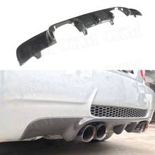 Carbon fiber Rear Bumper lip Diffuser Spoiler for BMW 3 Series E90 M3 2005-2011 Fins Shark Style Skid Plate Car Bumper Guard 2024 - buy cheap