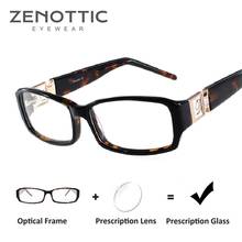 ZENOTTIC Acetate Prescription Glasses Frame Women Rectangle Optical Myopia Spectacle Luxury Brand Designer Reading  Eyeglasses 2024 - buy cheap