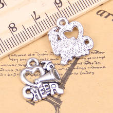 14pcs Charms cheer love cheerleading 17x16mm Antique Pendants,Vintage Tibetan Silver Jewelry,DIY for bracelet necklace 2024 - buy cheap