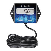 Small Digital Engine Tachometer Hour Meter Gauge Track Oil Change Inductive Hour Meter for Boat Lawn Mower Motorcycle Outboard 2024 - buy cheap
