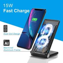 15W Qi wireless charger stand for LG G7 G8 V30 V30S V35 V40 v50s V50 ThinQ Velvet Fast wireless charging station phone charger 2024 - buy cheap