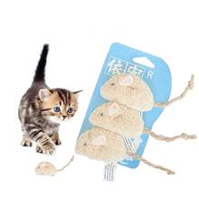 3PCS Funny Cat Toys Artificial Plush Mouse Catnip Toy Cat Teething Toy For Kittens Pet Supplies Cat Favors Dropshipping 2024 - buy cheap