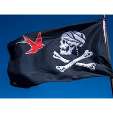 Jack sparrow pirata bandeira 3x5ft bandeira 100d 150x90cm poliéster latão grommets bandeira personalizada 2024 - compre barato