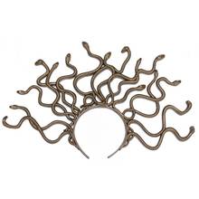 Halloween Vintage Medusa Snake Costume Headband Cosplay Dress-up Headpiece Carnival Mardi Gras Masquerade Party Supplies 2024 - buy cheap