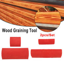 2Pcs/set Imitation Wood Grain Brush Garden Paint Roller Set Office Building Brush Wall Texture Art Painting Tool Set 2024 - buy cheap