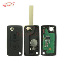 CE0536 Flip remote car key 2 or 3 button 433 mhz PCF7961 ASK HU83 or VA2 for Peugeot for Citroen Kigoauto 2024 - buy cheap