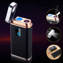 USB Plasma Double Arc Lighter Multi-function and Mobile Power LED Flashlight Cigarette Lighter Cigarette Accessories 2024 - buy cheap