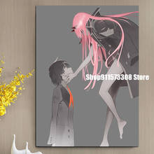 Canvas Anime Zero Two Pictures Home Decoration Paintings Poster HD Prints Wall Art Modular Living Room Framed 2024 - buy cheap