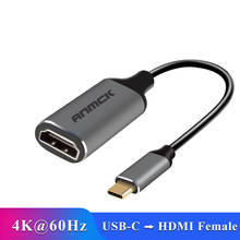 Кабель-переходник с USB C на HDMI, 4K, 60 Гц, Type-c на HDMI, конвертер для Macbook Pro, HuaWei Mate 20, P20, Samsung Galaxy S8/S9 2024 - купить недорого