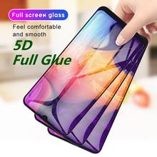 Real 5D Curved Edge Full Glue Tempered Glass For Samsung Galaxy A50 A40 A30 A70 S10e A6 A7 A750 A8 J4 J6 Plus 2018 A51 Glass 2024 - buy cheap