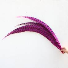 50pcs 32-36inch/80-90CM Rose Pheasant tail Feathers DIY Celebration Wedding Decoration Accessories Feathers For Crafts 2024 - buy cheap