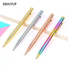 Rainbow Colorful Pen Metal Ballpoint Pen Bullet 1.0mm Nib Refill Office Writing Pen Rollerball Pen 2024 - buy cheap
