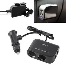 Adaptador de cargador USB LED para coche, 12V-24V, 3.1A, 100W, detección para teléfono, MP3, DVR, accesorios, encendedor, enchufe divisor 2024 - compra barato