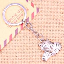 20pcs New Fashion Keychain 24*28 mm wolf tail fox Pendants DIY Men Jewelry Car Key Chain Ring Holder Souvenir For Gift 2024 - buy cheap