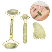 Massager For Face Jade Roller Facial Skin Care Tools Natural Gouache Scraper Body Back Beauty Slimming Massagers Roller 2024 - buy cheap