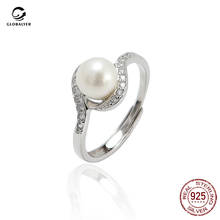 New accessories Original design Natural pearl ring Female S925 sterling silver Adjustable silver ring Girl's gifts for boy 036 2024 - buy cheap