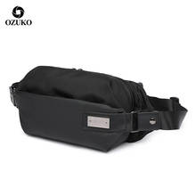 OZUKO Waist Pack Waterproof Fanny Pack Chest Bag for Men Oxford Male Money Waist Belt Bag Mobile Phone Travel Teenage Pouch Bags 2024 - buy cheap