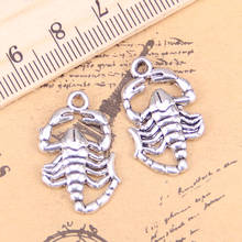 12pçs talismãs escorpiões 26x15mm, pingentes antigos, joias tibetanas vintage, colar de pulseira diy 2024 - compre barato