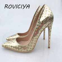 ROVICIYA-zapatos de tacón alto para mujer, calzado de fiesta, Sexy, para boda, stilettos, talla grande 33, 34, QP046 2024 - compra barato