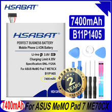 Hsabat-bateria de alta capacidade b11p1405 7400mah, para asus memo pad 7 me70cx k01a 2024 - compre barato