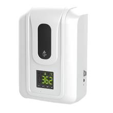 Dispensador automático de jabón montado en la pared sin contacto, Sensor infrarrojo de inducción, termómetro, alarma, 3L 2024 - compra barato