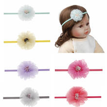 Diadema de gasa para niña recién nacida, accesorios para el cabello para niña, diademas de flores, accesorios de fotografía 2024 - compra barato